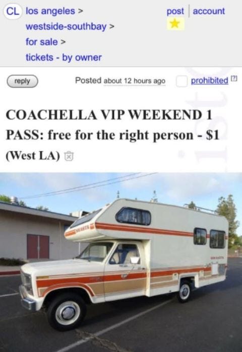 Craigslist coachella ca